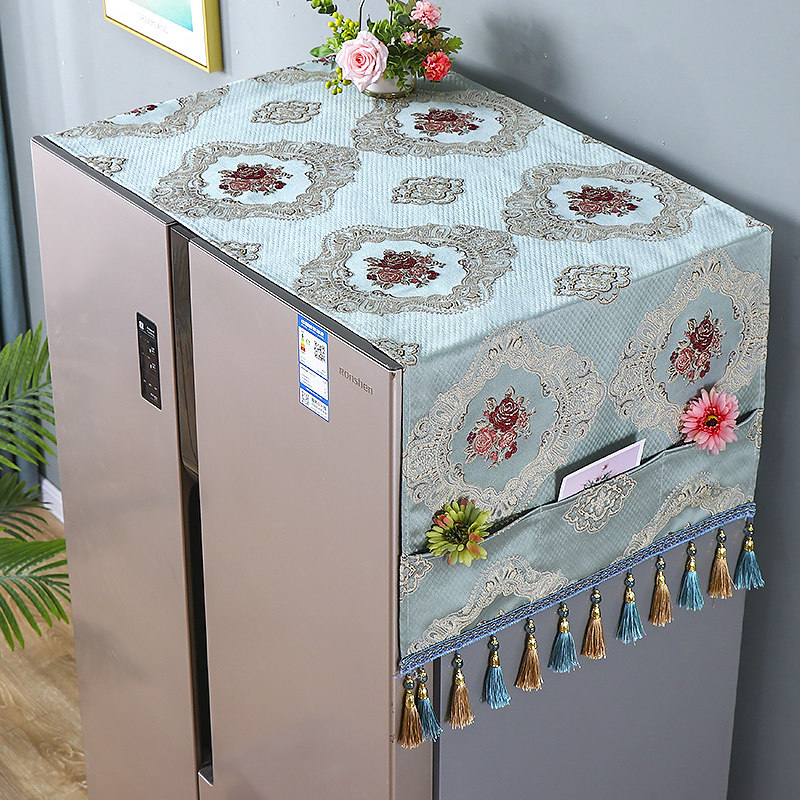 Universal refrigerator towel cover double door single door refrigerator cover drum washing machine dust cloth Microwave oven cover towel