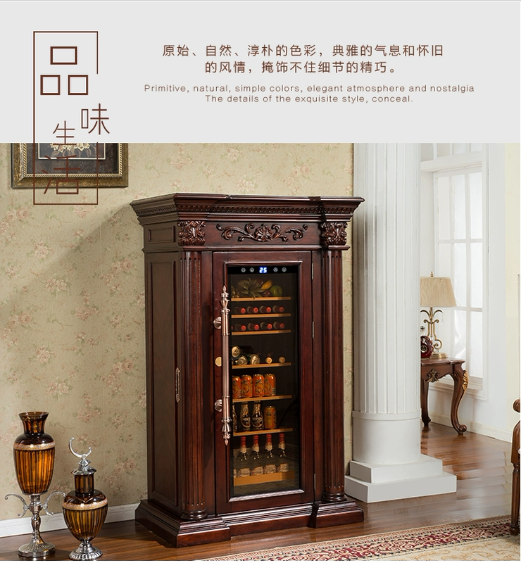 Jin Xuan sản phẩm máy nén gia dụng gỗ tủ lạnh gỗ tủ lạnh tủ lạnh rượu vang tủ rượu châu Âu tủ đá thanh