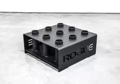 Barbell pole vertical bracket 50mm aperture pole storage rack Pod type nine-hole barbell bar storage shelf