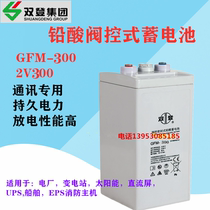 Double Den GFM-300 Lead-acid Maintenance Storage Battery 2V300AH Communication Base Station UPS Ship Solar Special