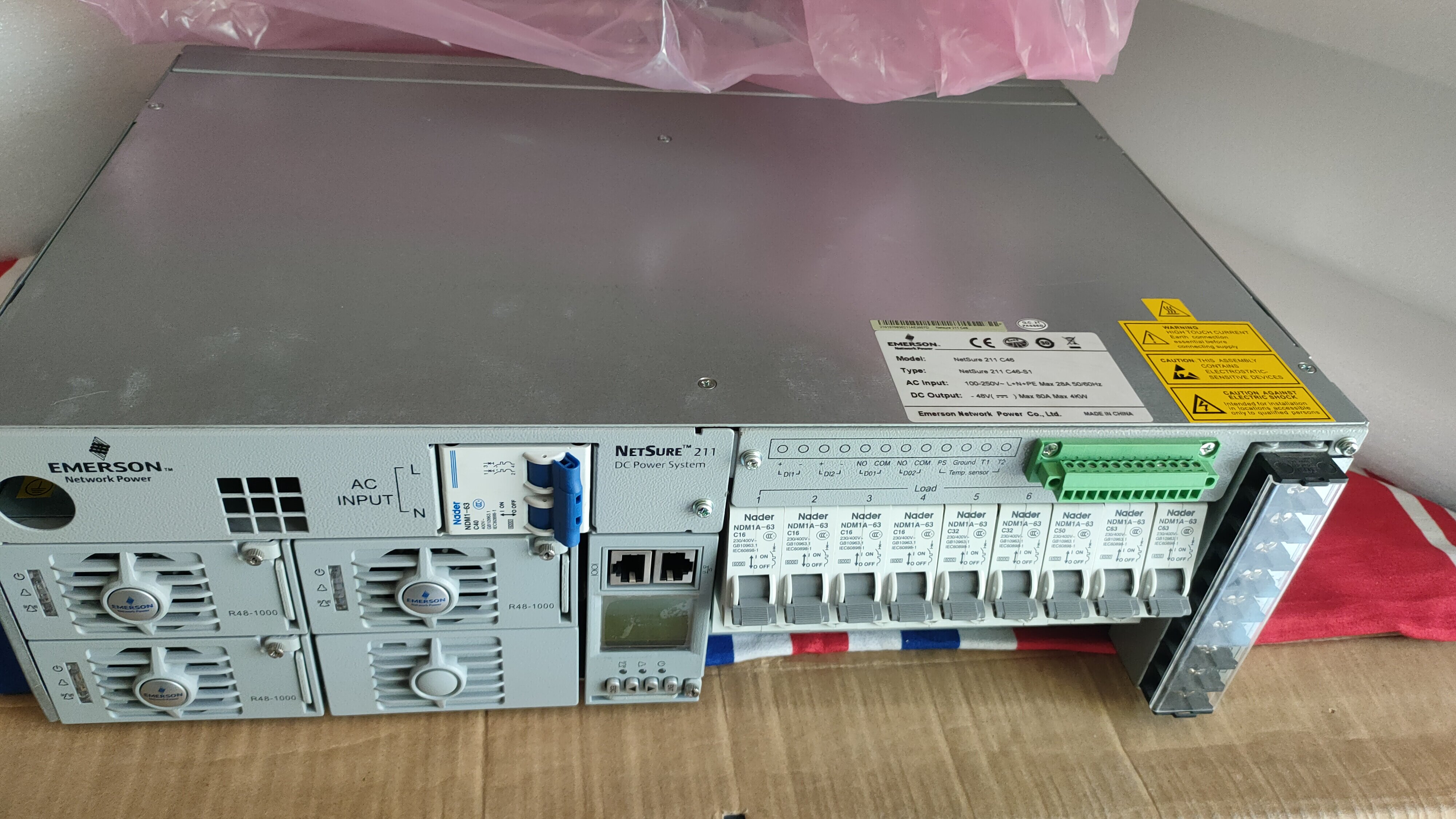 Viti Emerson NetSure211c46 48V80A embedded high frequency switching power system new raw package