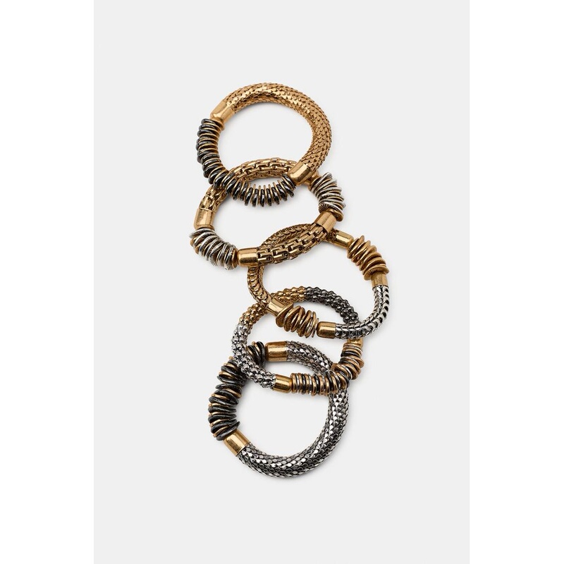 Zero Point August Spain Authentic Zara 5-Piece Elastic Bracelet Set 4548/268 4548268