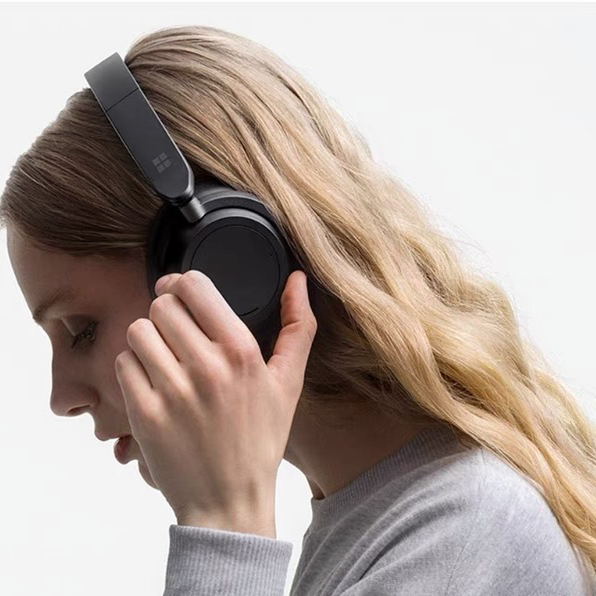 Microsoft Surface Headphones2 Wireless Bluetooth Headphones, Noise-Cancelling, Over-Ear, High-Quality, Comfortable for Office Use
