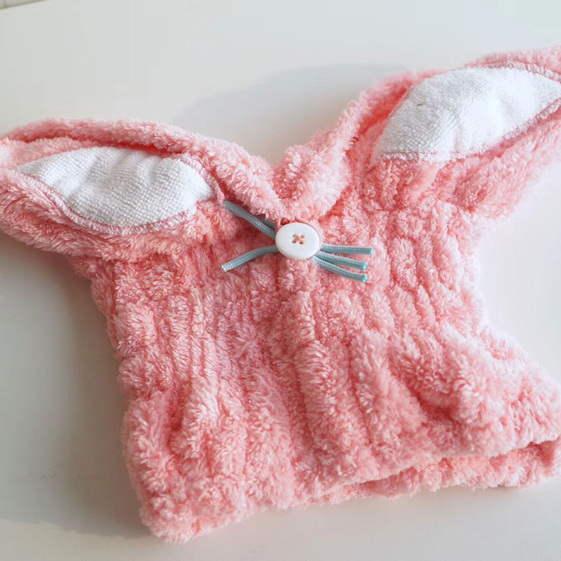 Japan MARNA Fast Dry Hair Hat Super Absorbent Hair Speed Dry Moon Child Baby Baby Cute Rabbit Hat