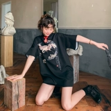 Ретро ципао, модное короткое платье для школьников, юбка, светлый стиль, свободный крой