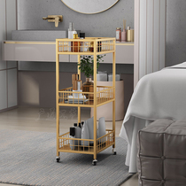 Mechia Small Cart Shelf Kitchen God-Ware Mobile Newborn Baby Snacks Multilayer Beauty Salon Floor Containing Shelf