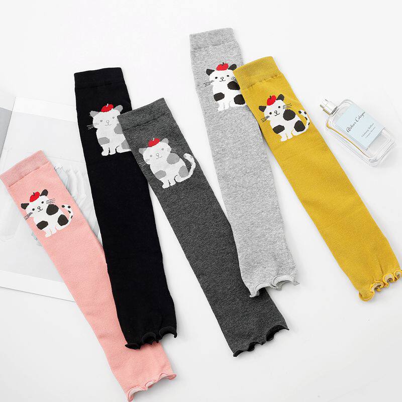 cotton warm over knee socks cover protection cartoon movement leg cover students hit bottom long socks thin section large boy high cylinder