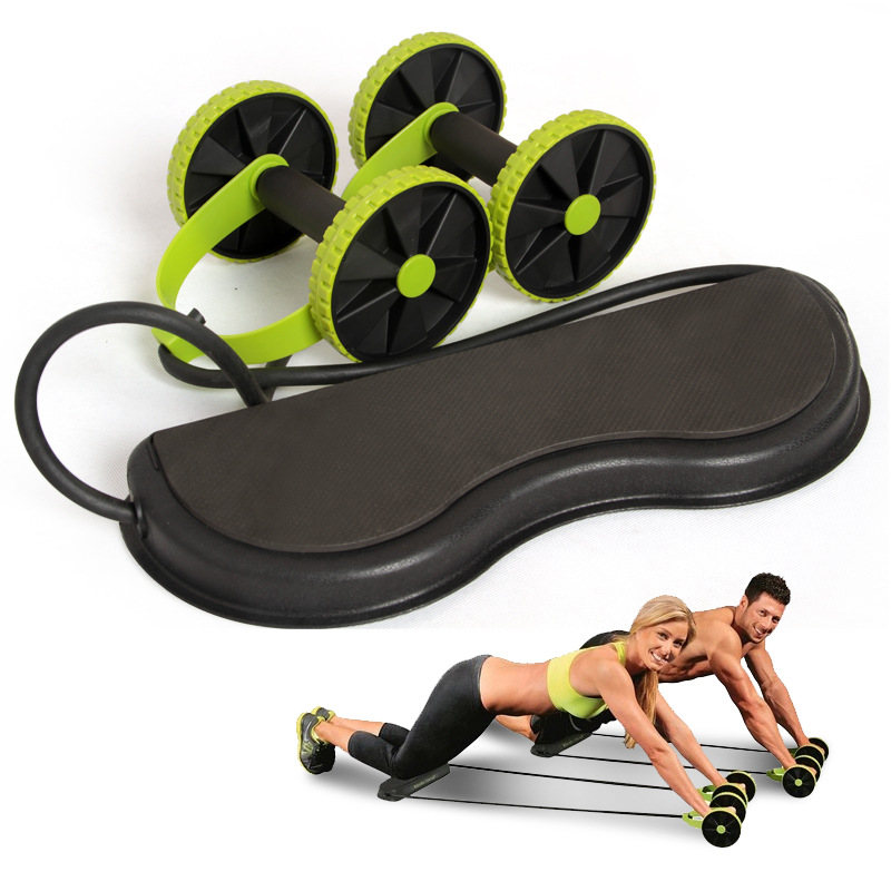 Belt Kneeling Bodybuilding Wheel home bodybuilding wheel roller mute Laller rope minus belly and double slimming