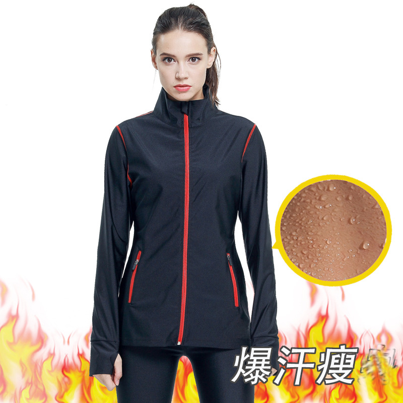 Sweat Exploits Sweatshirt Long Sleeve Woman Fitness Running Hair Sweatshirt Sport Black Professional Jacket Dress Training Suit Jacket
