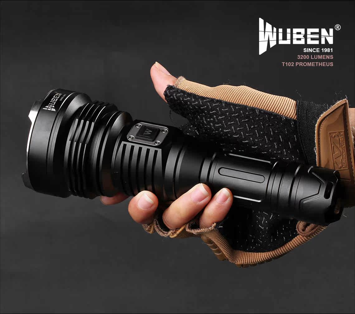 WUBEN Business Benn T102PRO Floodlight Afar flashlight Search and Rescue tangle 3500 Flow Ming 26650 Battery