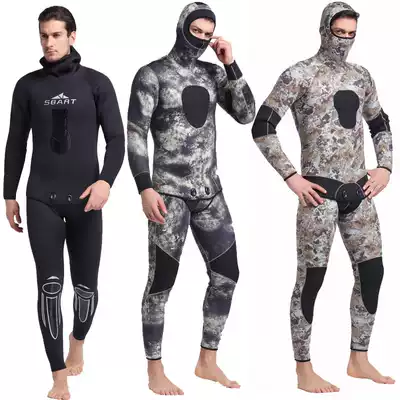 5mm female cold men long sleeve diving suit warm jellyfish professional deep diving long sleeve winter swimming diving suit thick swimsuit