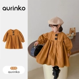 Весенняя куртка для девочек, лонгслив, весенний детский демисезонный осенний плащ, в корейском стиле, в западном стиле