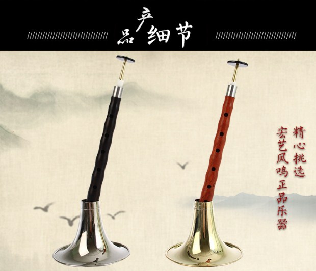 Khóa nhạc cụ dành cho người lớn chuyên nghiệp gỗ mun mun gỗ gụ trẻ em mới bắt đầu đầy đủ nhạc cụ D điều chỉnh hiệu suất quốc gia - Nhạc cụ dân tộc đàn tranh việt nam