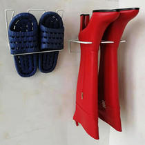 Simple non-perforated wall-mounted slipper shoe rack High tube knee-high boots Wrinkle-proof anti-deformation rain boots Hanging boot rack
