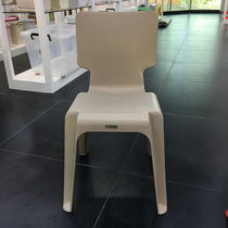 European thickened plastic restaurant chair Economical adult high backrest food stall dining chair Leisure office conference chair