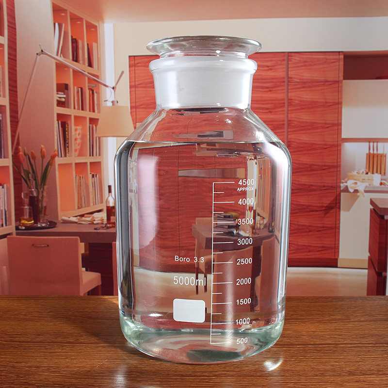 Frosted mouth sealed transparent empty bottle wide mouth scale 40 wine altar 10 catties 20 catties special thickened glass bubble wine bottle