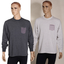 Foreign trade export Japan single male Spring and Autumn long sleeve soft T-shirt casual home clothing jacket pullover pajamas