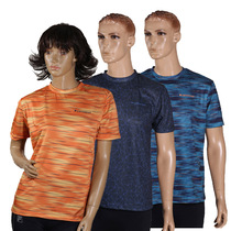 Foreign trade single men and women quick-drying short-sleeved sports leisure T-shirt golf slow running fitness pullover top