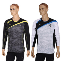 Foreign trade day single tigora mens sports casual quick-drying breathable long-sleeved T-shirt pullover running fitness top