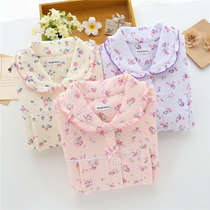 Foreign trade day single female cotton padded cotton cotton moonwear breastfeeding clothing home clothing pajamas large size set special