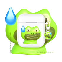 Fucking frog air pods1 2 generation protective suit for Apple Pro3 generation headphone shell transparent soft creative tpu