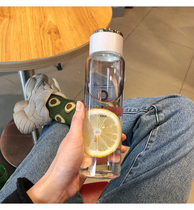  Gradient color crystal noble glass Korean version of the water cup male and female students ins simple portable creative personality cup