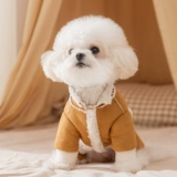 Замшевое четвероногое хлопковое пальто, зимняя одежда для собак, зимняя одежда, 202, новый стиль, бишон, Тедди, зима для маленьких собак