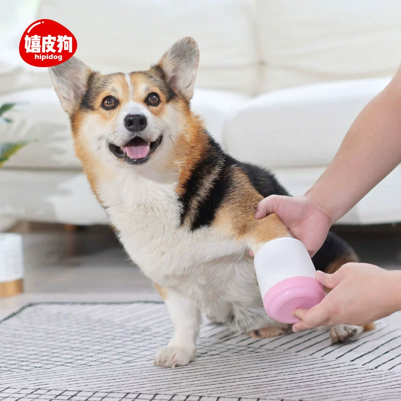 Thú cưng mới rửa chân bán tự động miễn phí mèo Teddy chó lau chân rửa chân tạo tác cốc rửa chân - Cat / Dog Beauty & Cleaning Supplies