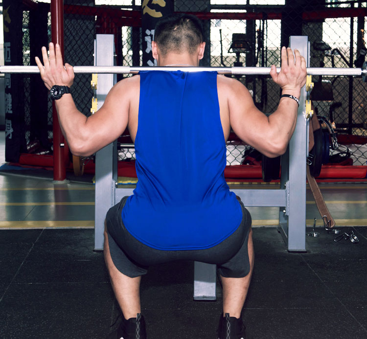 Cơ bắp anh trai tập thể hình thể hình chạy thể lực tập luyện squat lỏng năm điểm quần short cotton dây kéo túi quần dài nam