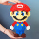 Puzzle miniature three-dimensional small particles assembled building blocks Chinese boy educational toy adult girl large Mario