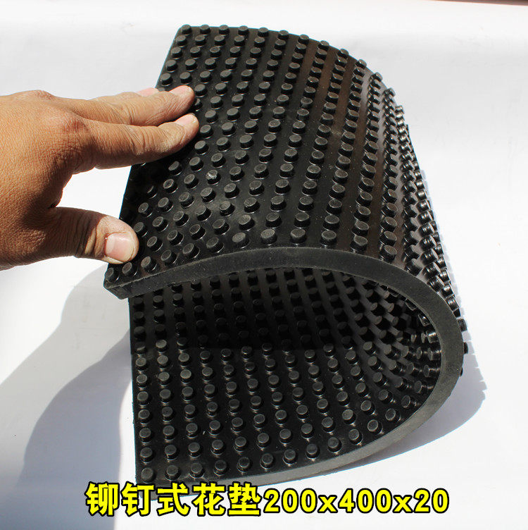 Rubber square shock absorption mat machinery shock-proof buffer air-conditioning ventilator running machine anti-slip silencing plastic pad