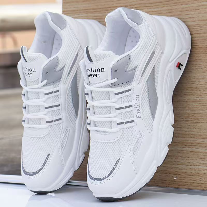 Brand Men's Shoes 2026 Spring and Summer Breathable Mesh Shoes, Fashionable Casual Dad Shoes, Versatile Hollow Single Mesh Sneakers
