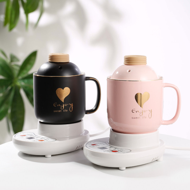 Mini Saucepan Cup Office Wellness Cup Electric Saucepan Electric Saucepan Electric Hot Cup Small Portable Small Saucepan Heating Electric Cooking Cup