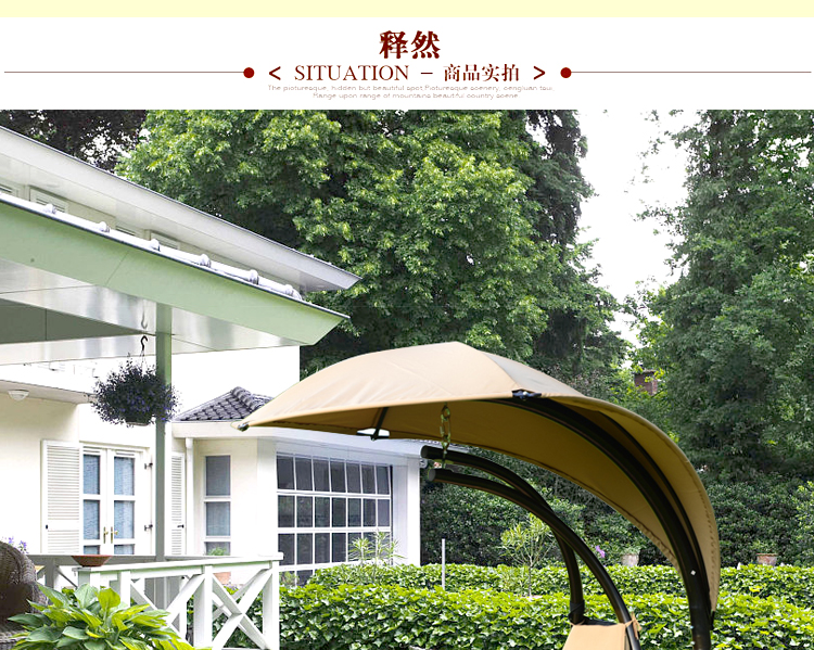 Nội thất ngoài trời vườn treo giỏ đu sân thượng ghế giải trí vườn ngoài trời võng xích đu ghế ban công giường - Bàn ghế ngoài trời / sân bàn ghế gỗ ngoài trời