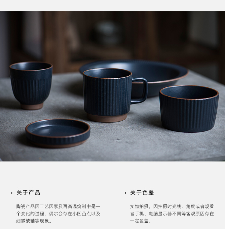 Lototo Japanese ceramic bowl dishes suit household jobs flat mugs picking food tableware suit