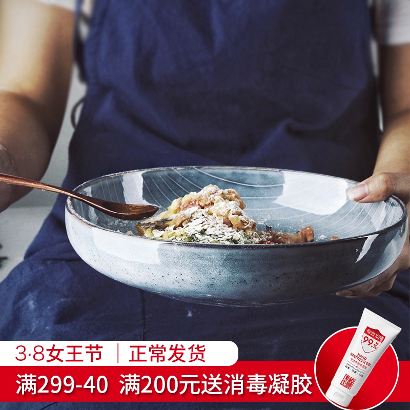 Lototo the qing xuan Japanese ins creative household ceramic bowl of salad bowl such as bowl dish bowl dish plate tableware