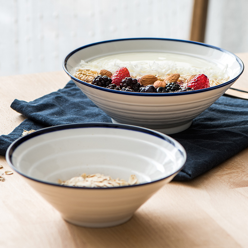 Lototo creative ceramic bowl beef, rainbow such use household hotels wholesale thread job rainbow such as bowl soup bowl hat to bowl