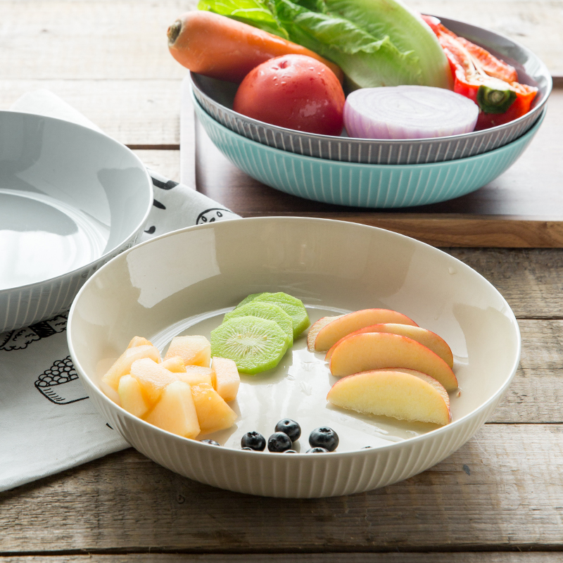 Lototo Japanese ceramics tableware domestic large mercifully rainbow such as bowl bowl creative ikea rainbow such as always good - & bowl for dinner