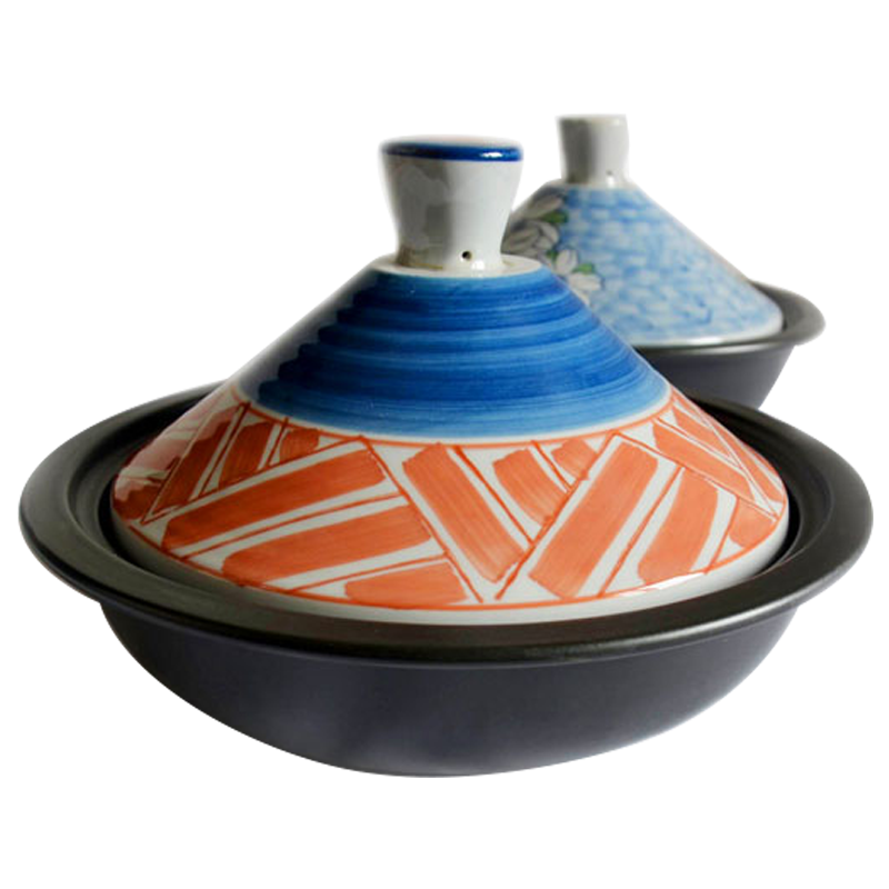 Lototo Japanese and wind tower of hand - made JiGuo ceramic casserole heat - resistant creative dry pot stew pot seed pot hot pot