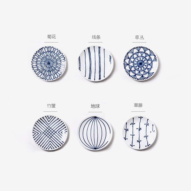 Lototo Japanese ceramics tableware plate creative dishes soup plate western - style snacks dessert dish dish of cold dish plates