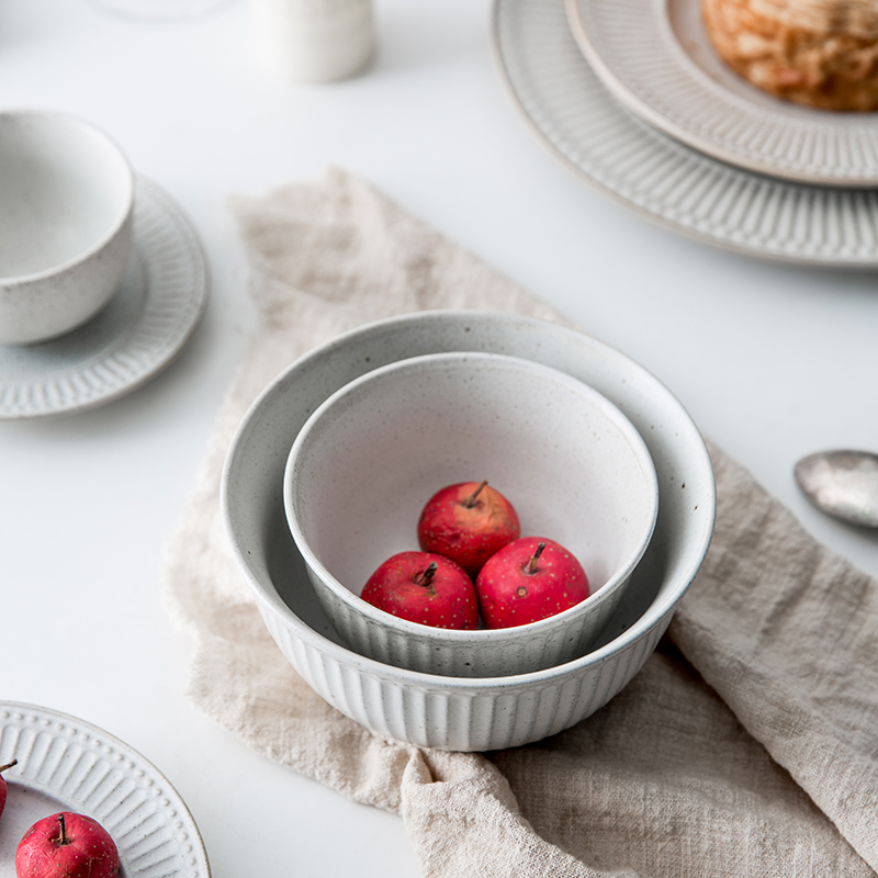 Lototo Japanese ceramics tableware bowls contracted creative household bowl, bowl of soup bowl rainbow such as bowl bowl rainbow such use