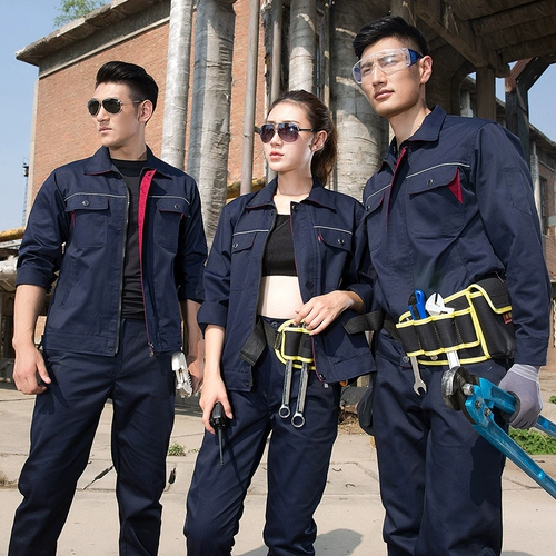 Весна и осень рабочая одежда набор одежды McGering Service Служба страхования труда женщин Установленные автомобильные услуги фабрики фабрики индивидуальная куртка индивидуальная куртка