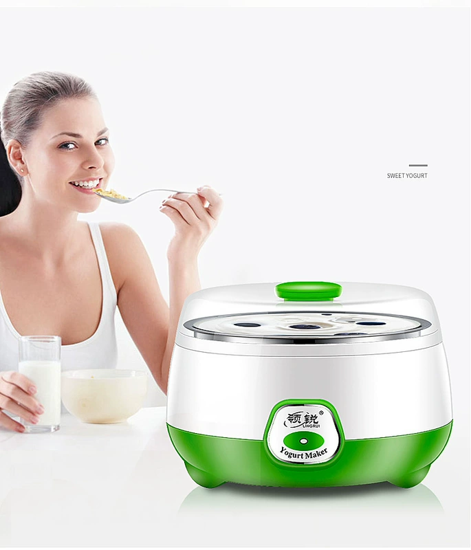 Ling Rui PA-12D máy làm sữa chua gia dụng nhỏ tự động máy natto gạo rượu máy tự chế lên men ly thủy tinh - Sản xuất sữa chua