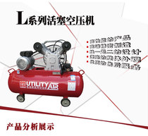 Export quality red five rings L series small silent mobile single-phase 220V piston air compressor LV2008S