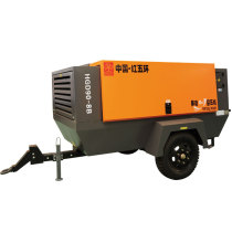Manufacturer direct selling red five-ring electric mobile screw air compressor HGD90-8 motor 90KW