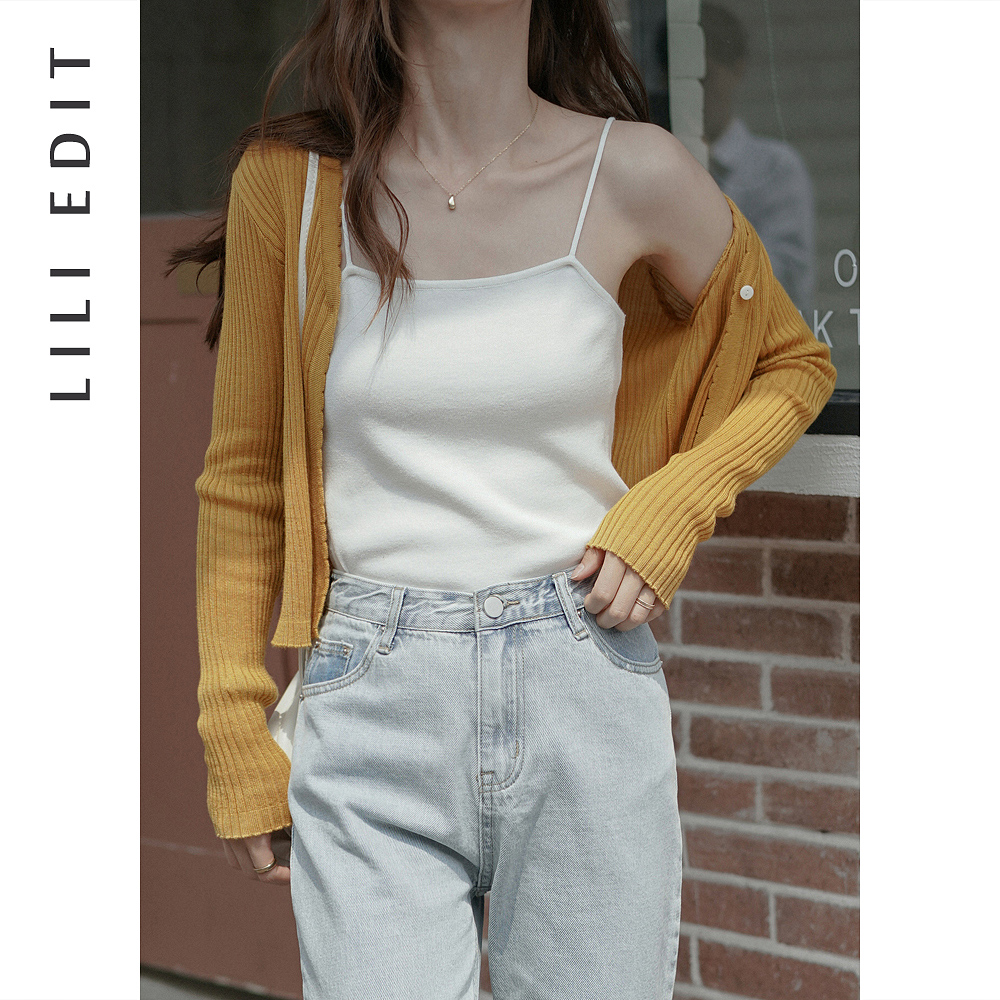 LILI EDIT 2023 new small sling vest female in Xinjiang cotton pure niche coat Xia