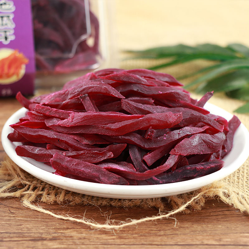 Original Taste Farmhouse Handmade Homemade Net Red Soft Purple Fries Dried Ground Melon Dry Ground Zero Food Grocery Meal With Sweet Purple French Fries