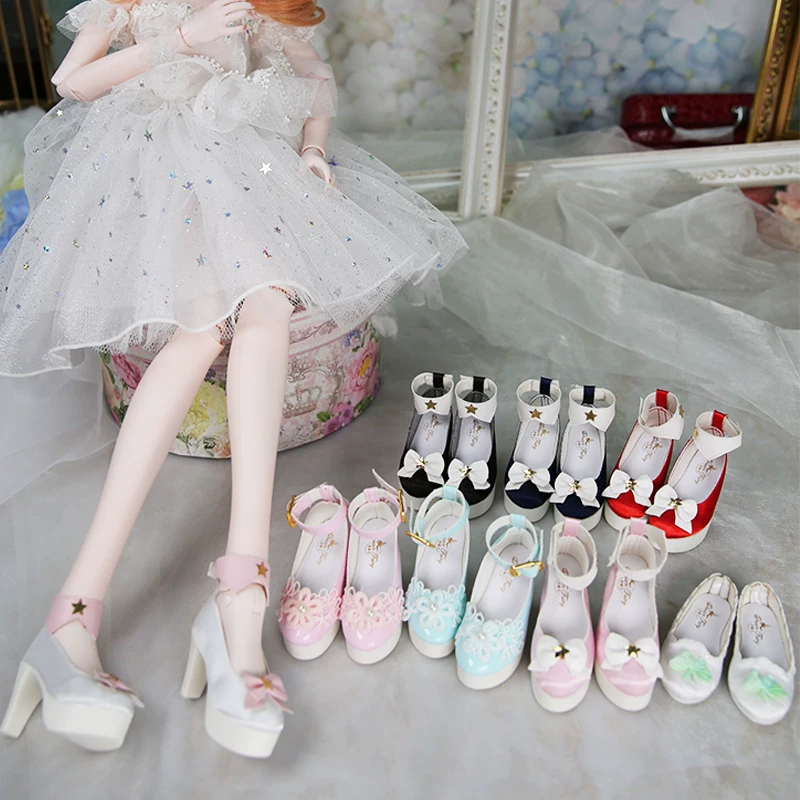 Обувь для куклы BJD 60 см sd SD Ning Keba кукла с туфлями на каблуке 3-точечные высокие сапоги маленькие белые туфли плоские вышитые туфли