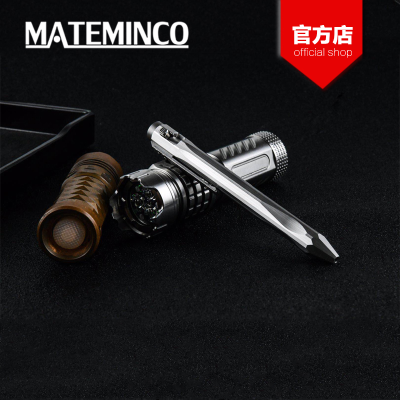 MATEMINCO EDC Titanium pen Business signature pen with base EDC Tactical pen Student pen