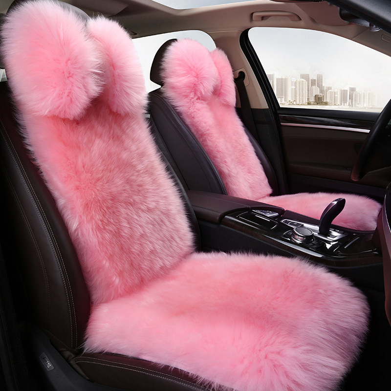 2020 Audi A6L A4LQ3Q7Q5L Winter small brute waist car seat cushion pure wool fur integrated cushion